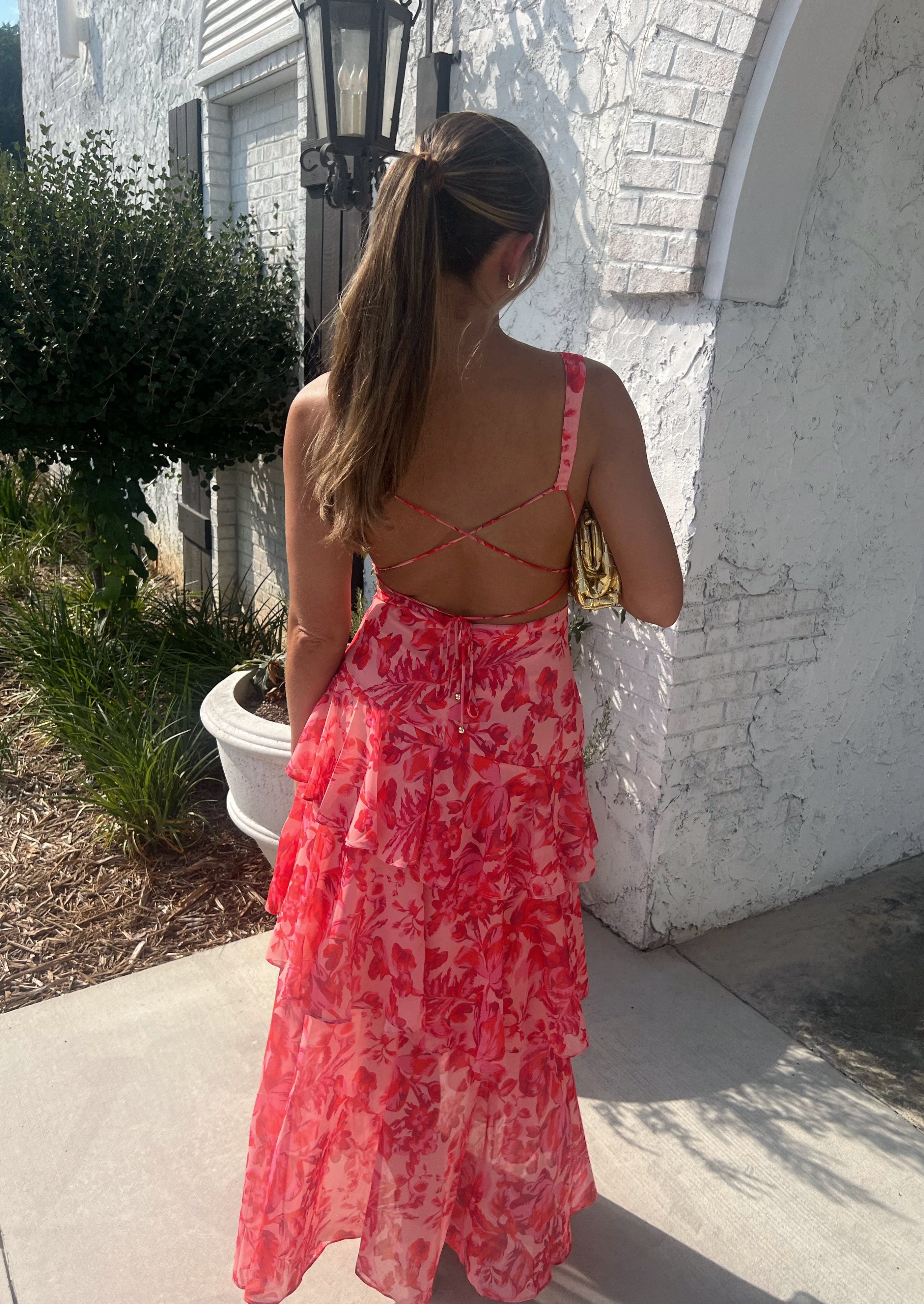 Haven Strappy Back Ruffle Midi Dress Haven Strappy Back Ruffle Midi Dress